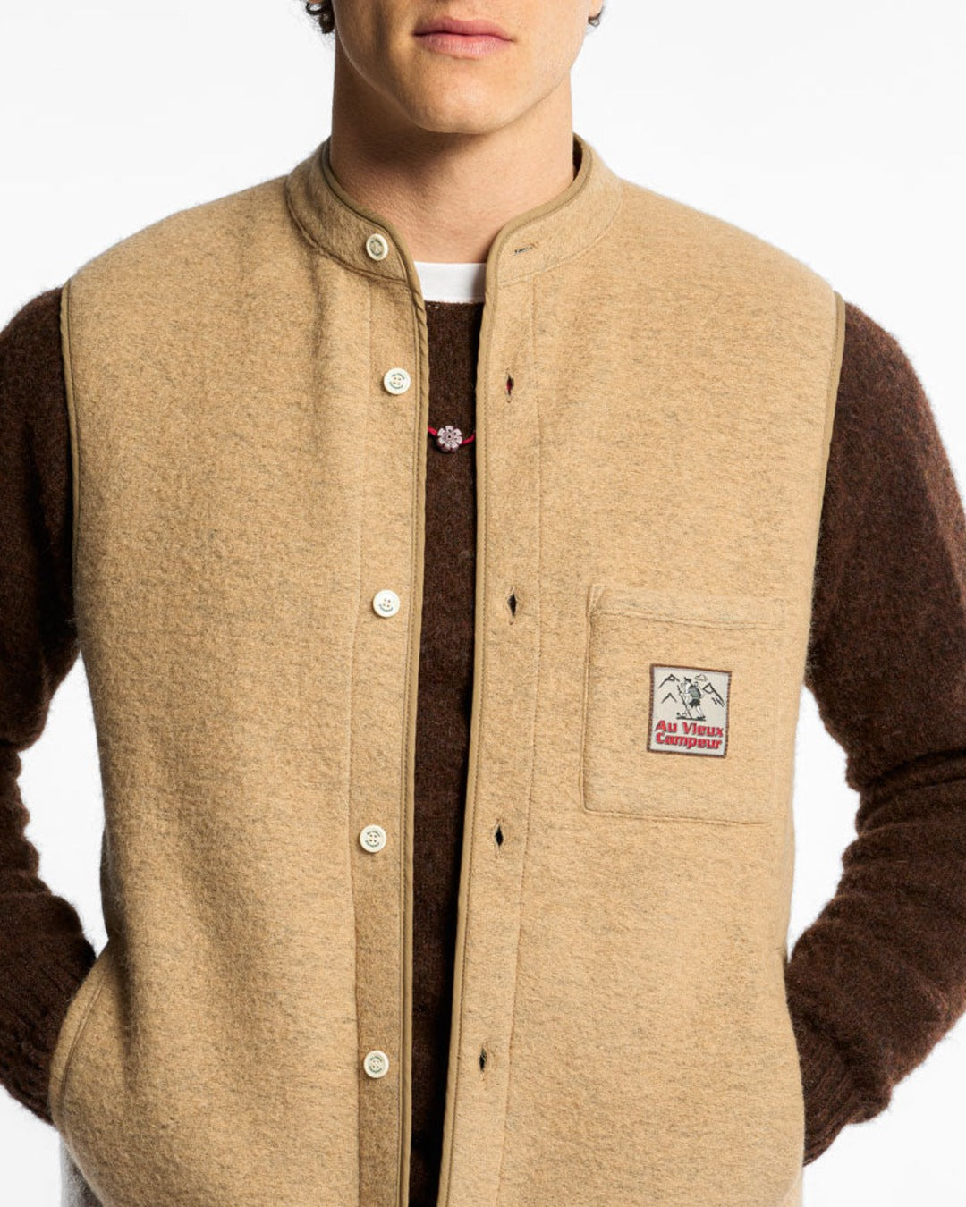 Au Vieux Campeur - Congés Payés - Sleeveless vest - Beige