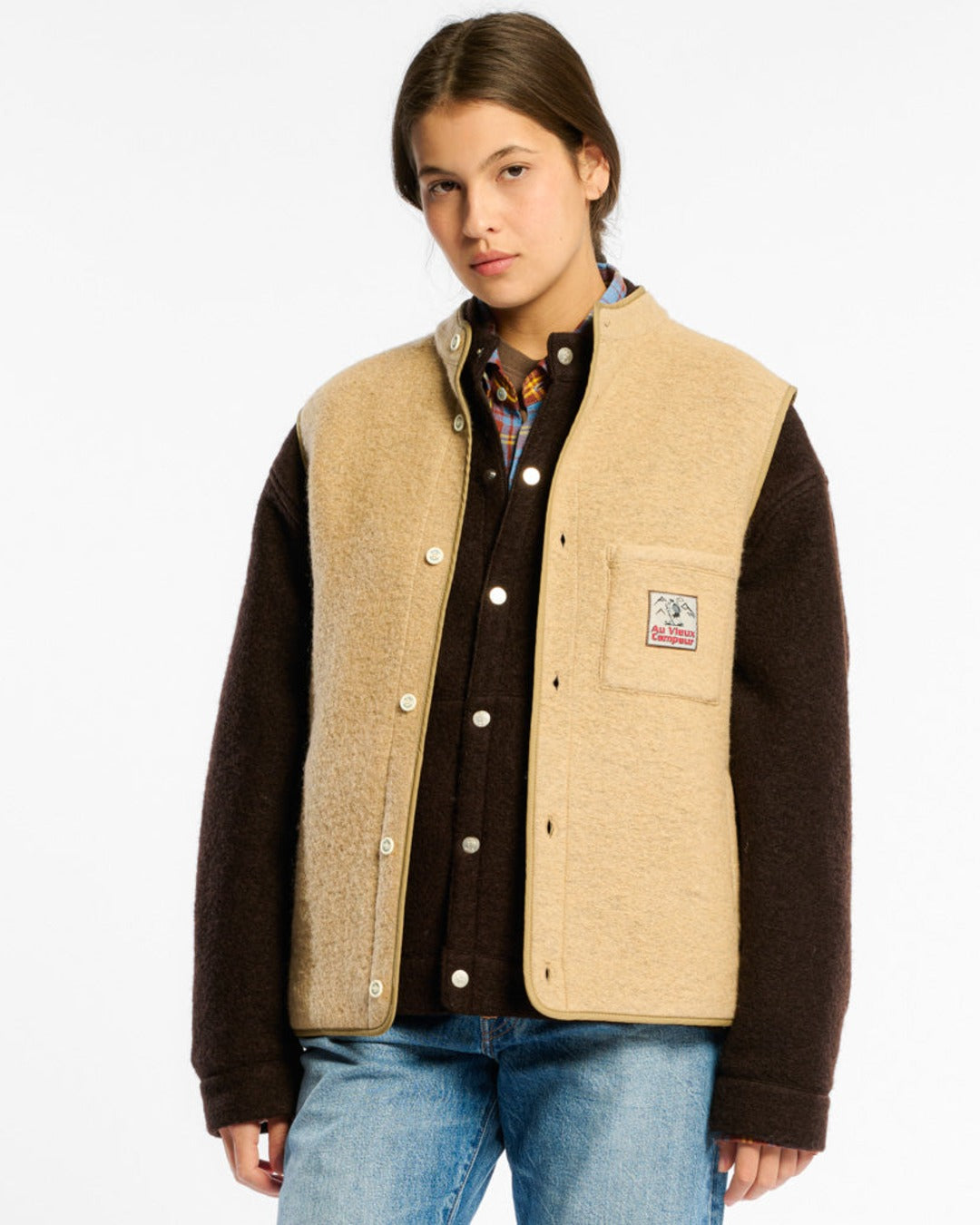 Au Vieux Campeur - Congés Payés - Sleeveless vest - Beige