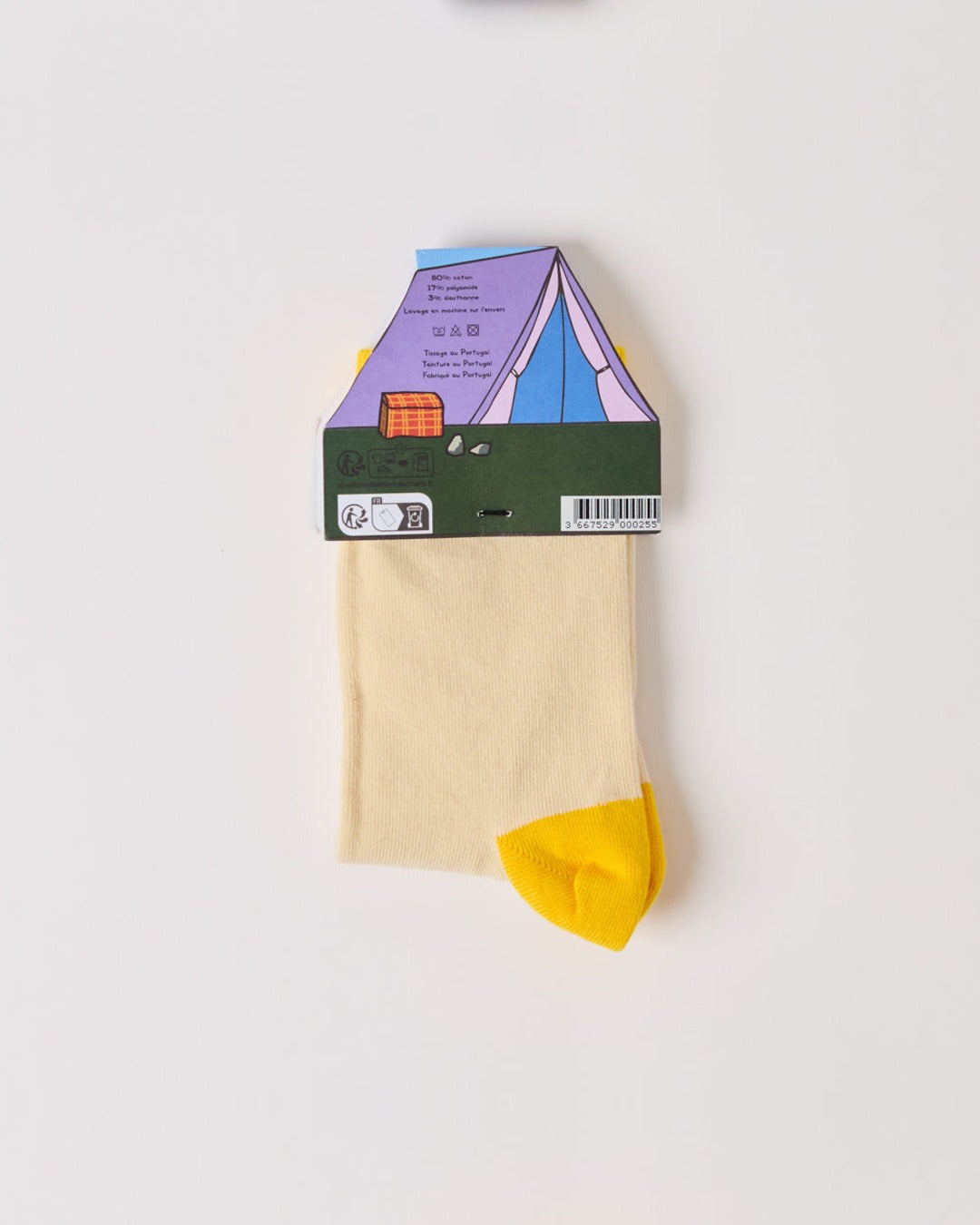 Au Vieux Campeur - Congés Payés - Chaussettes - Jaune