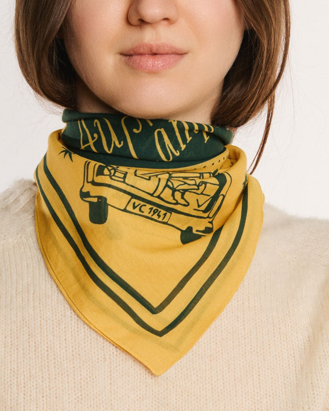 Au Vieux Campeur - Congés Payés - Bandana - Jaune