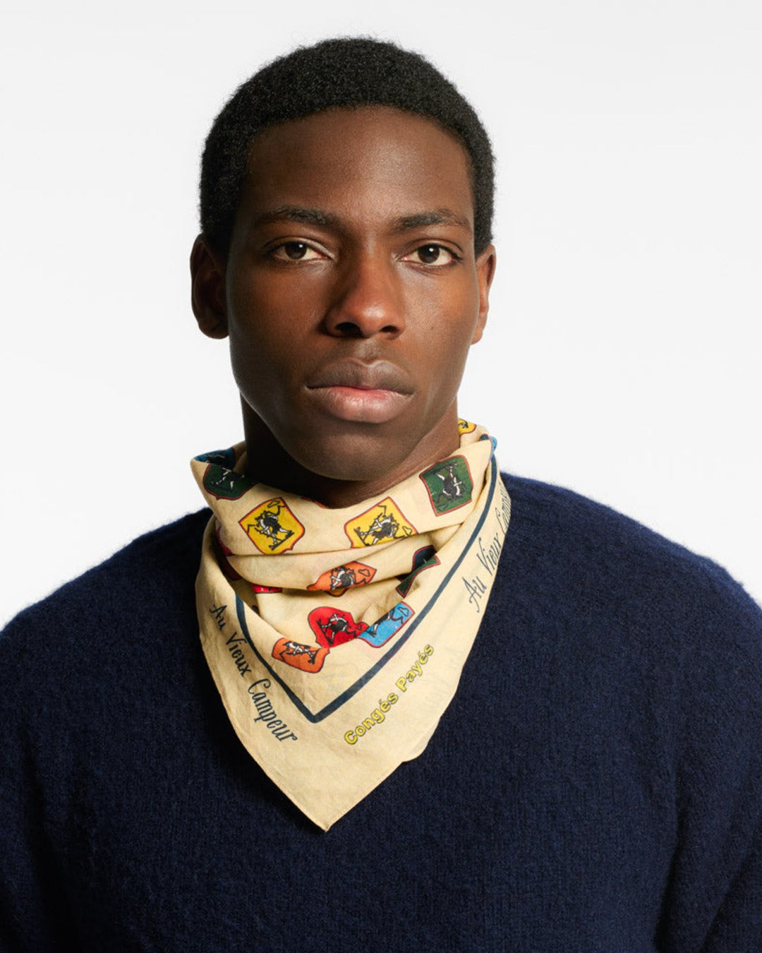 Au Vieux Campeur - Congés Payés - Bandana Domi - Blanc Multi