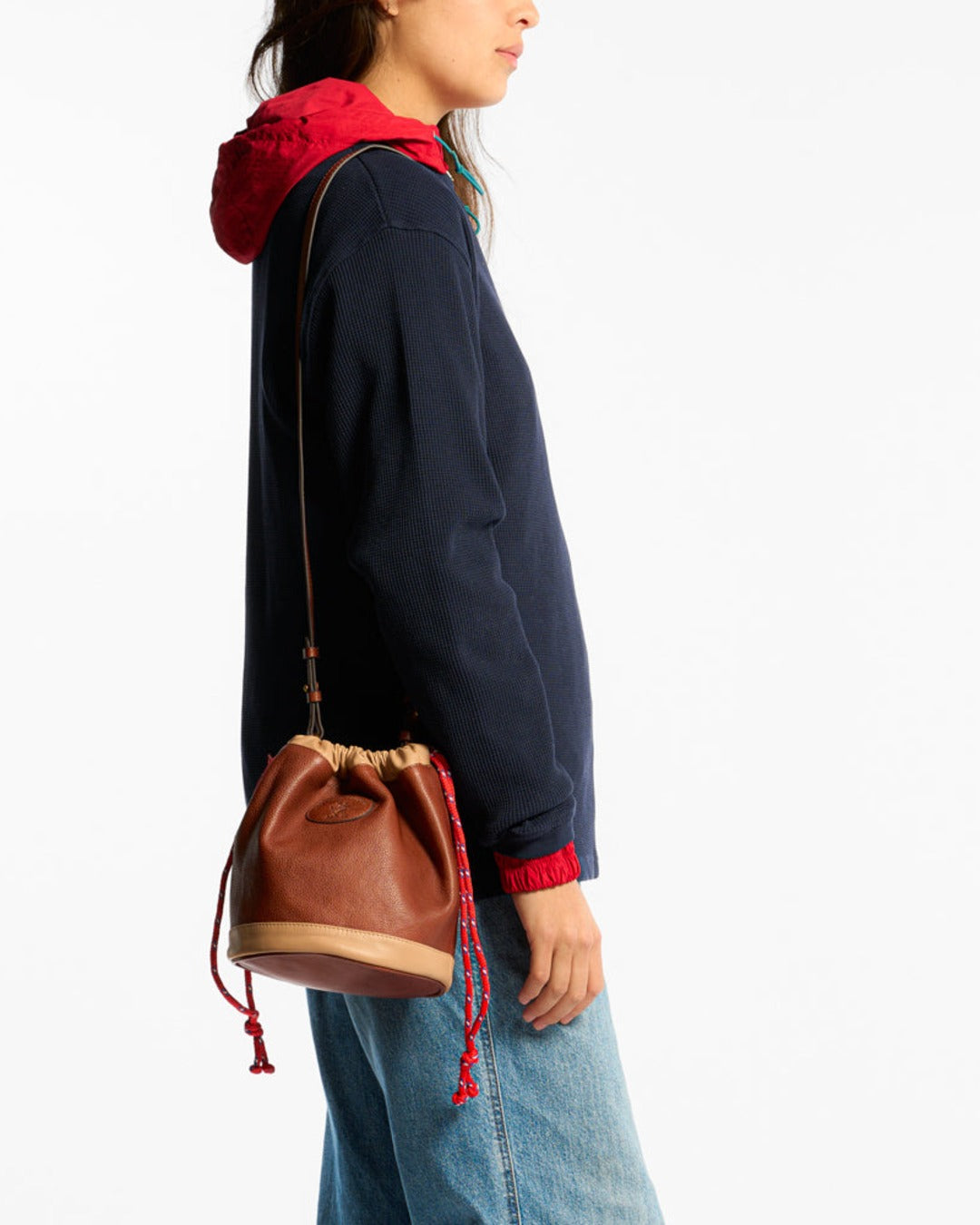 Au Vieux Campeur - Congés Payés - Sac Grimpeur En Cuir - Camel & Beige