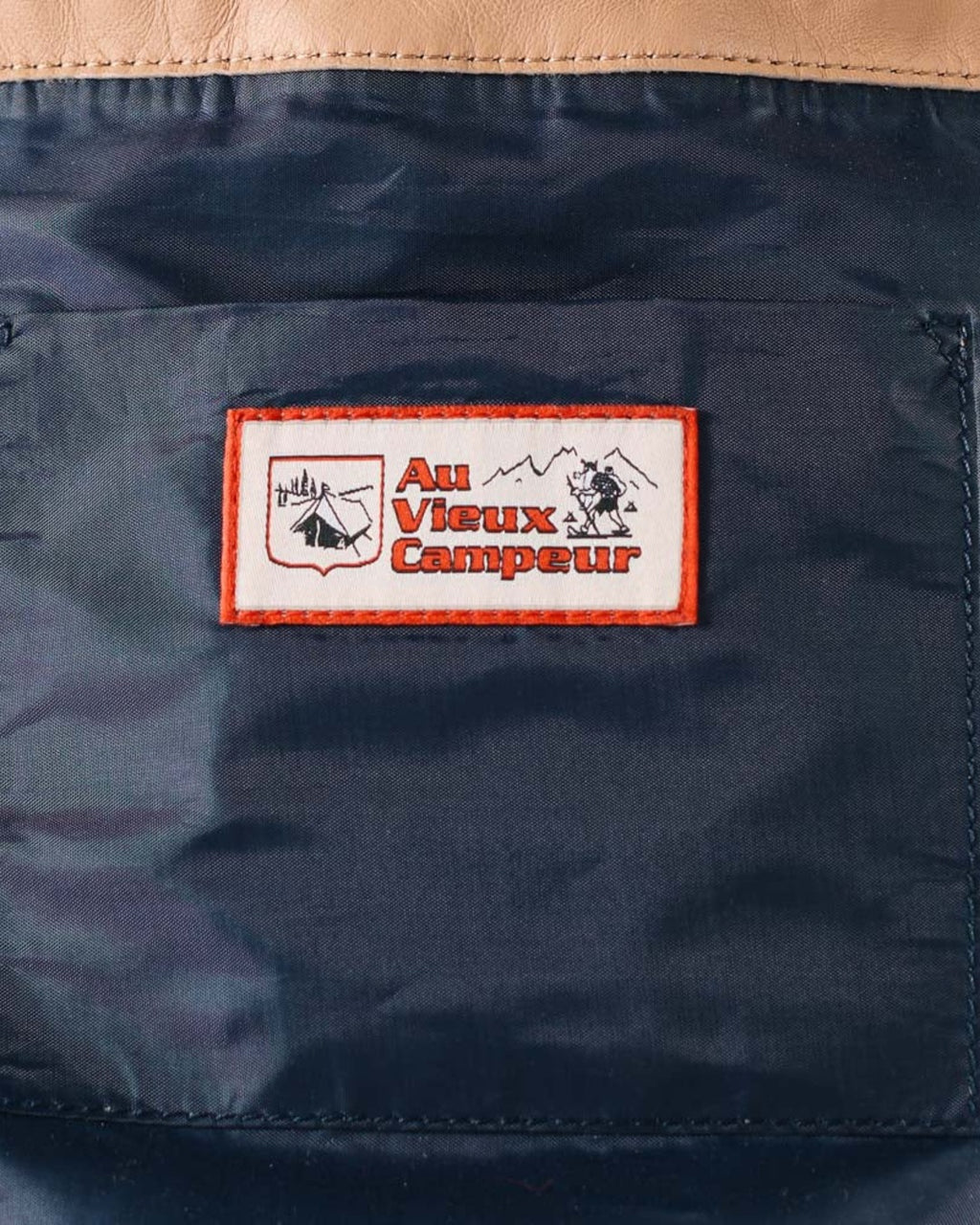 Au Vieux Campeur - Congés Payés - Sac Grimpeur En Cuir - Camel & Beige