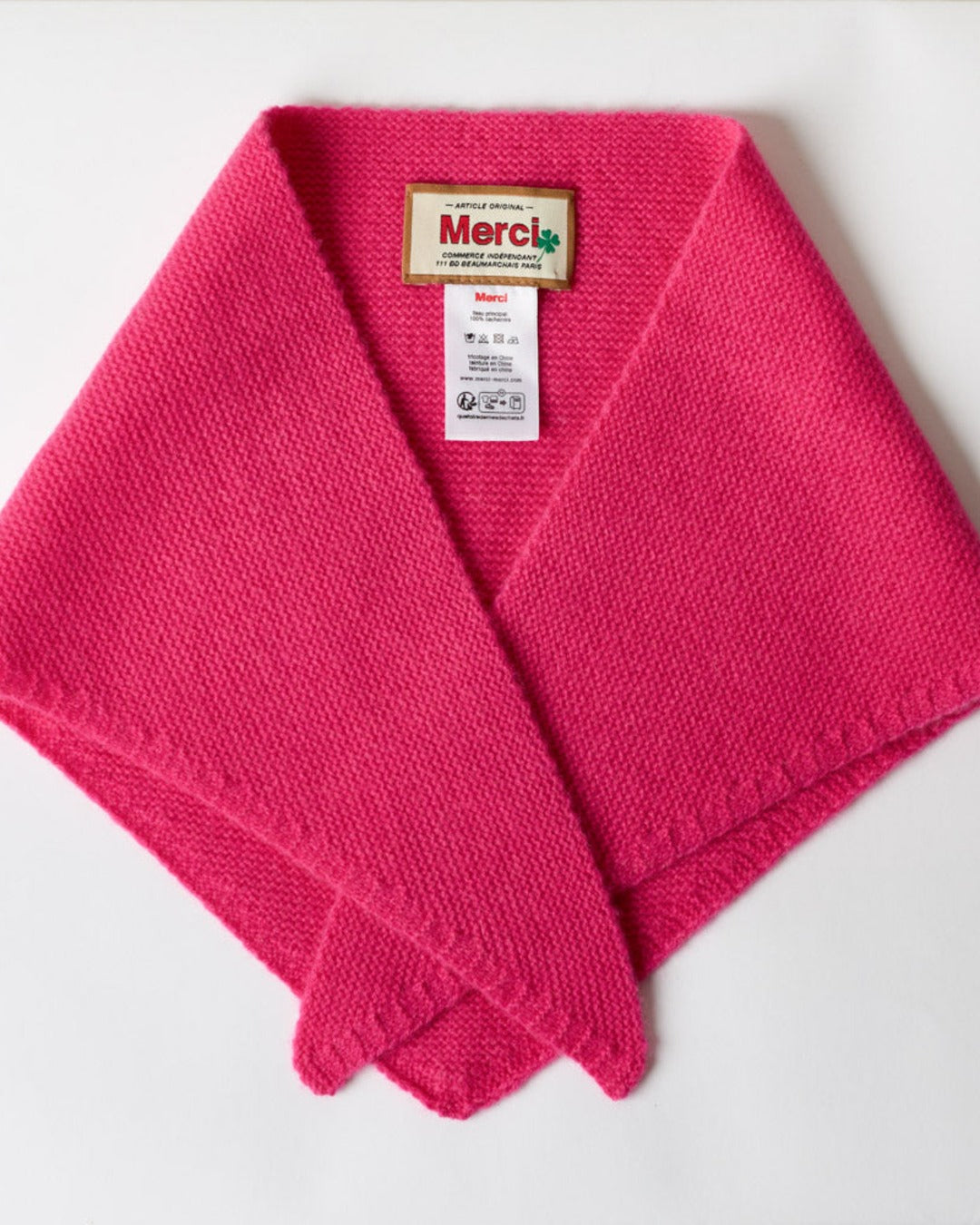 Merci - Bandana En Cachemire Martine - Fuchsia