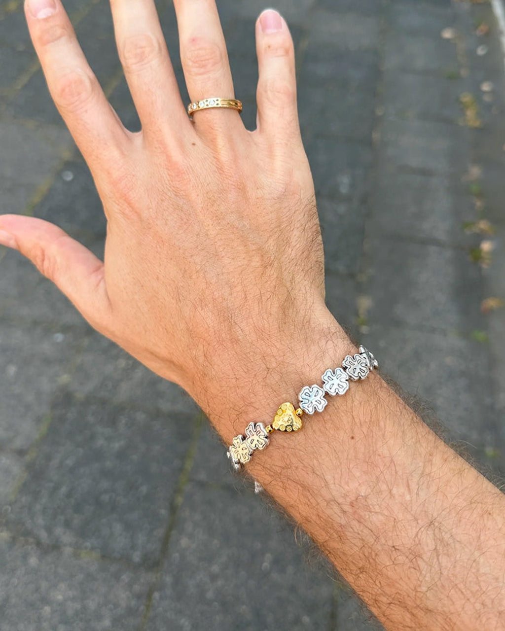 Gottlob - Bracelet Edition N° 3 - Silver Gold Heart