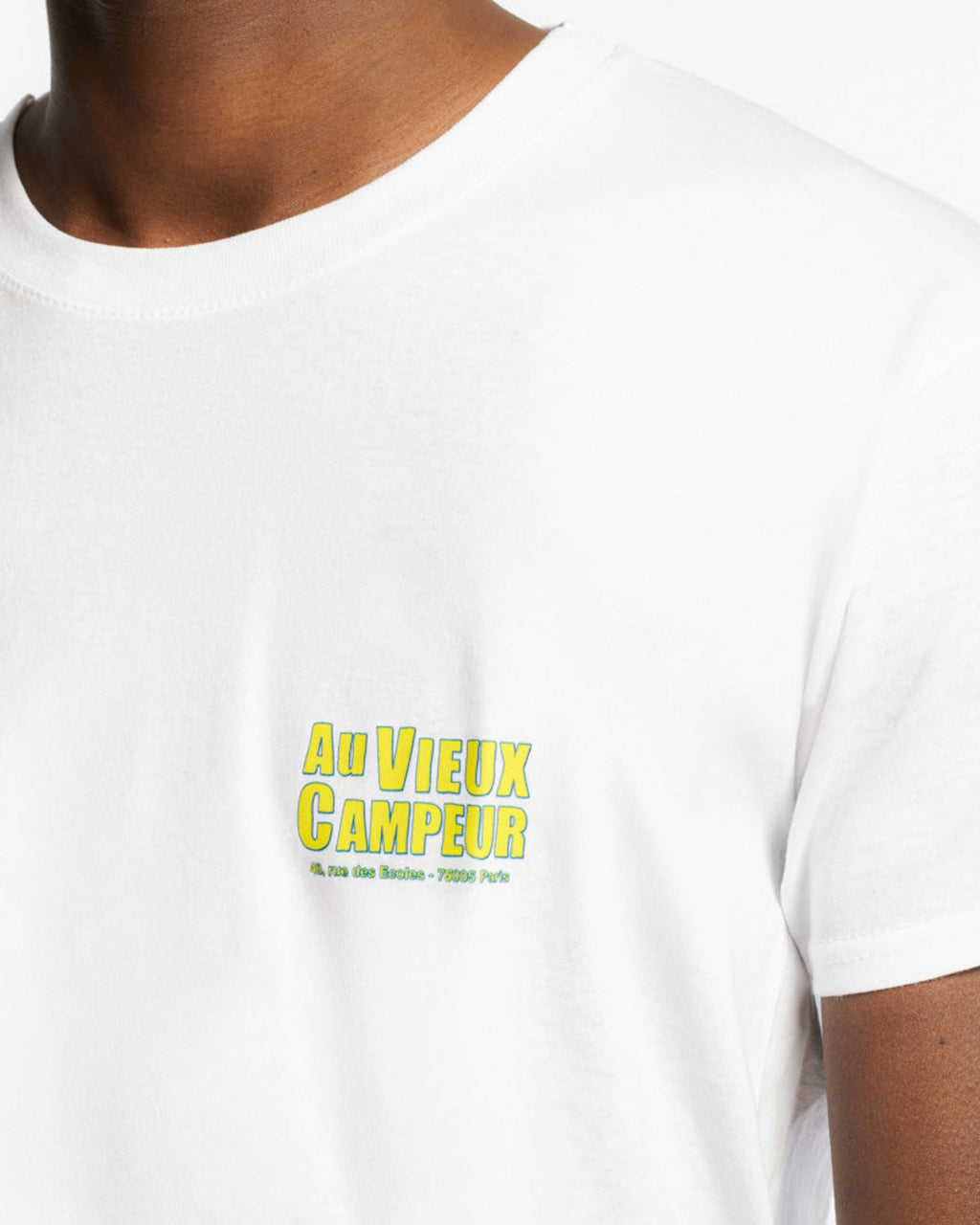Au Vieux Campeur - Congés Payés - Short Sleeve T-shirt Tents - White