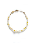 Anni Lu - Daisy Flower Bracelet - Pearl Yellow