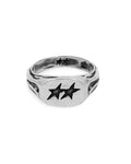 Two Jeys - Superstar Signet Ring - Silver