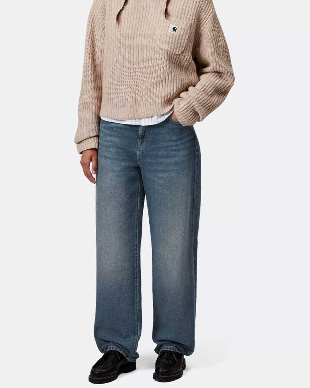 Carhartt WIP - Jeans W Arin Fairfield Denim - Bleu Dark Used Wash