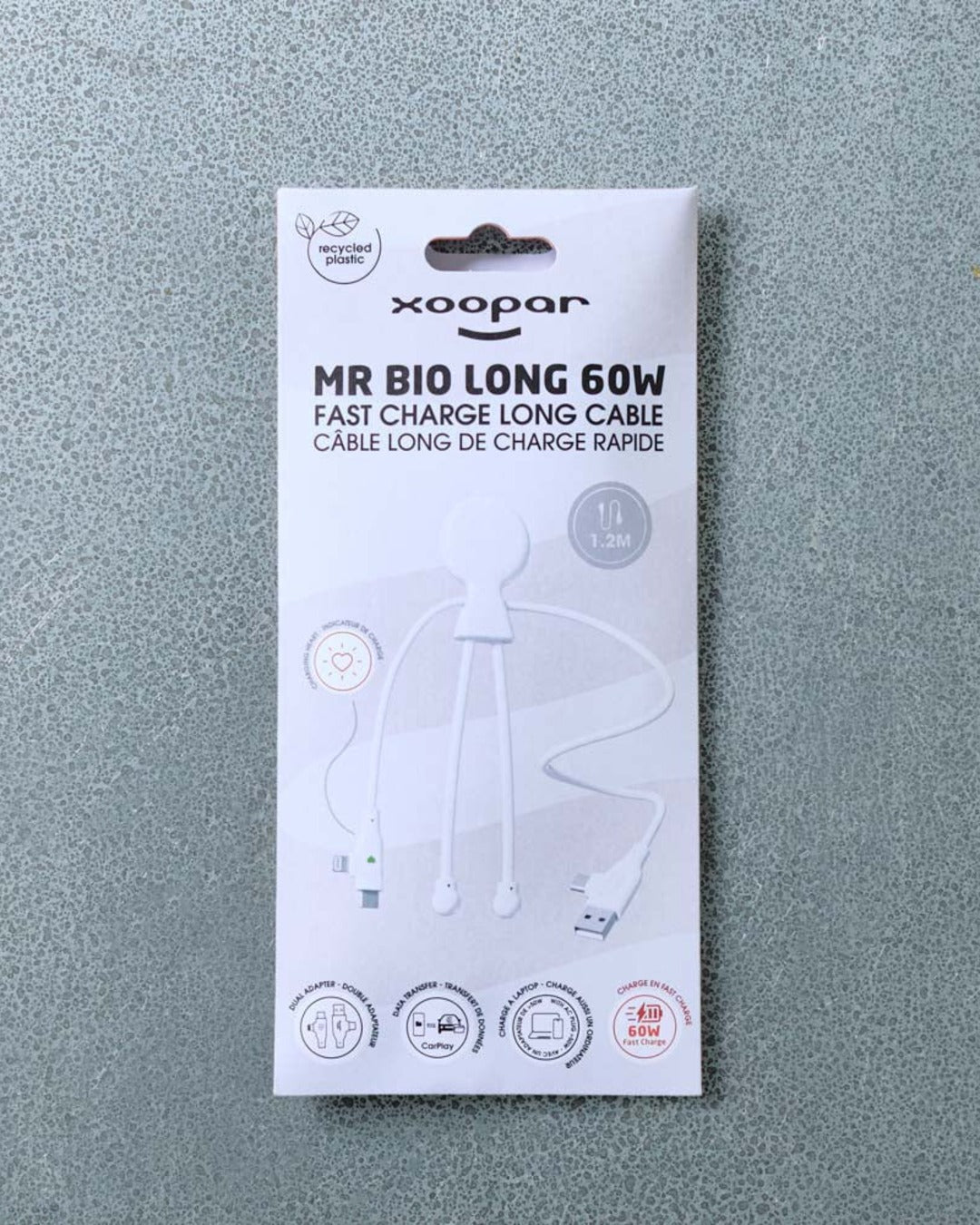 Xoopar - Cable Mr Bio Long Fast - Blanc