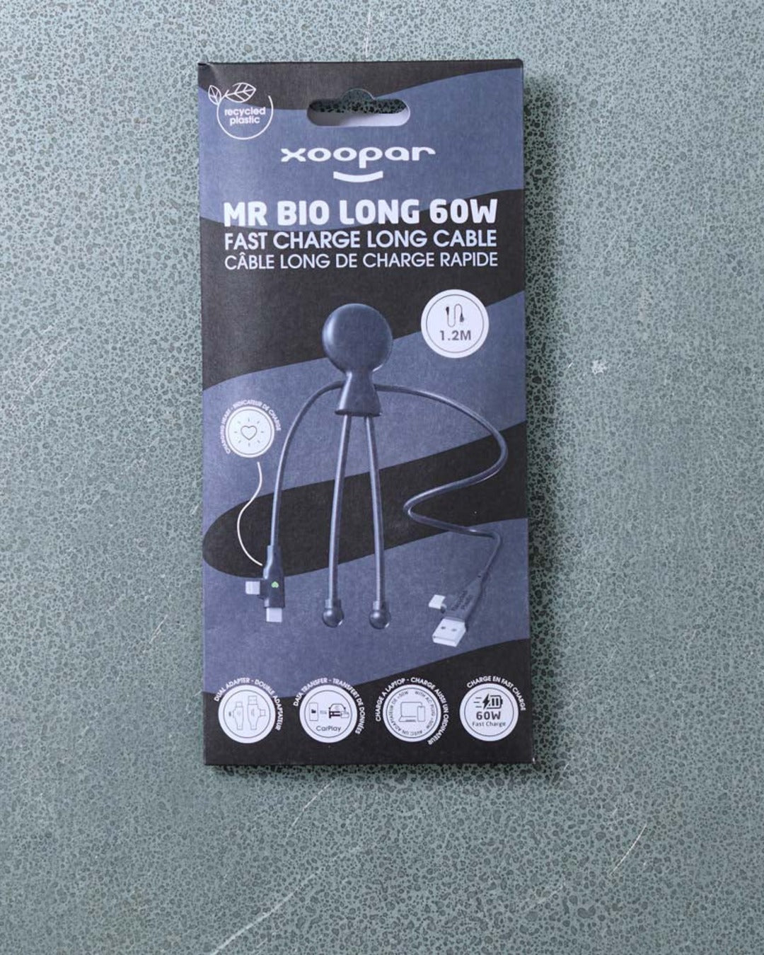 Xoopar - Cable Mr Bio Long Fast - Noir