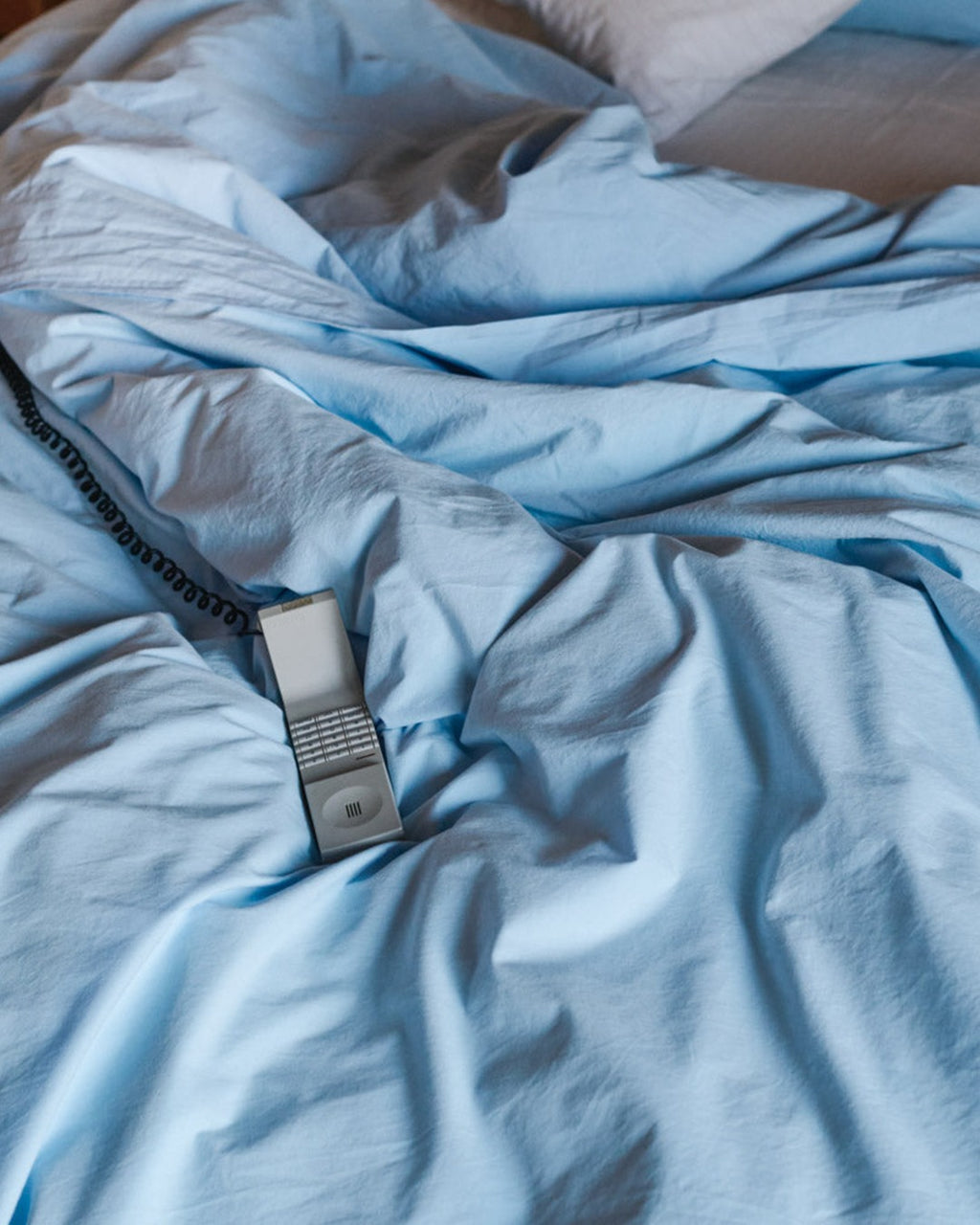 Merci - Housse De Couette En Percale De Coton - Bleuet