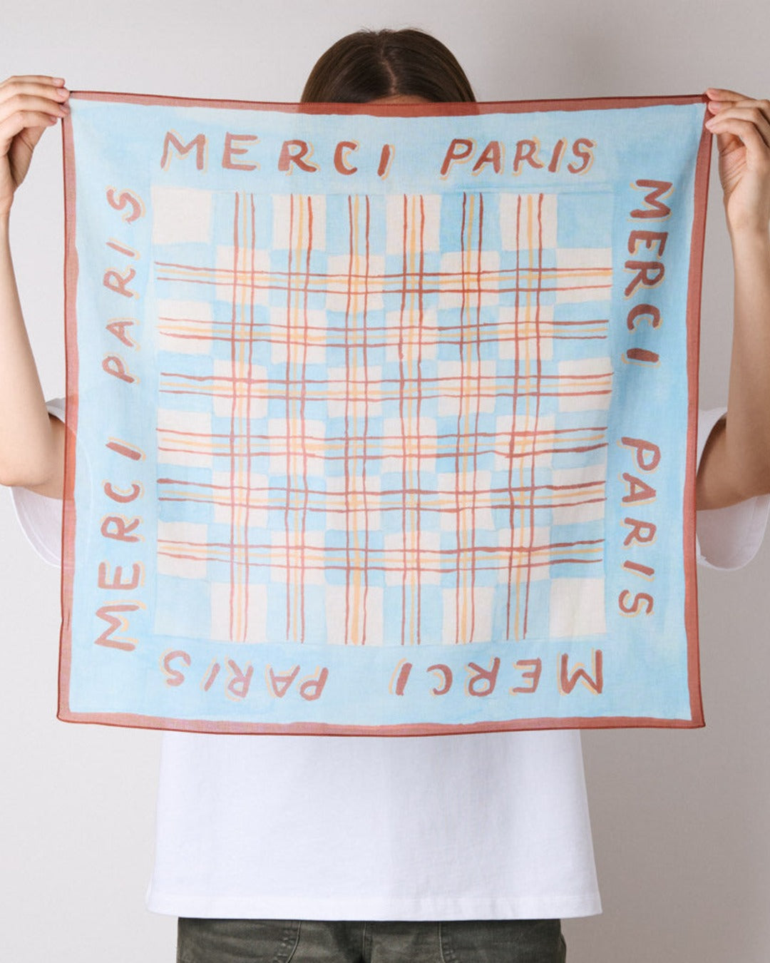 Merci - Bandana Ars Vivendi Virtus Est - Bleu Jaune Marron