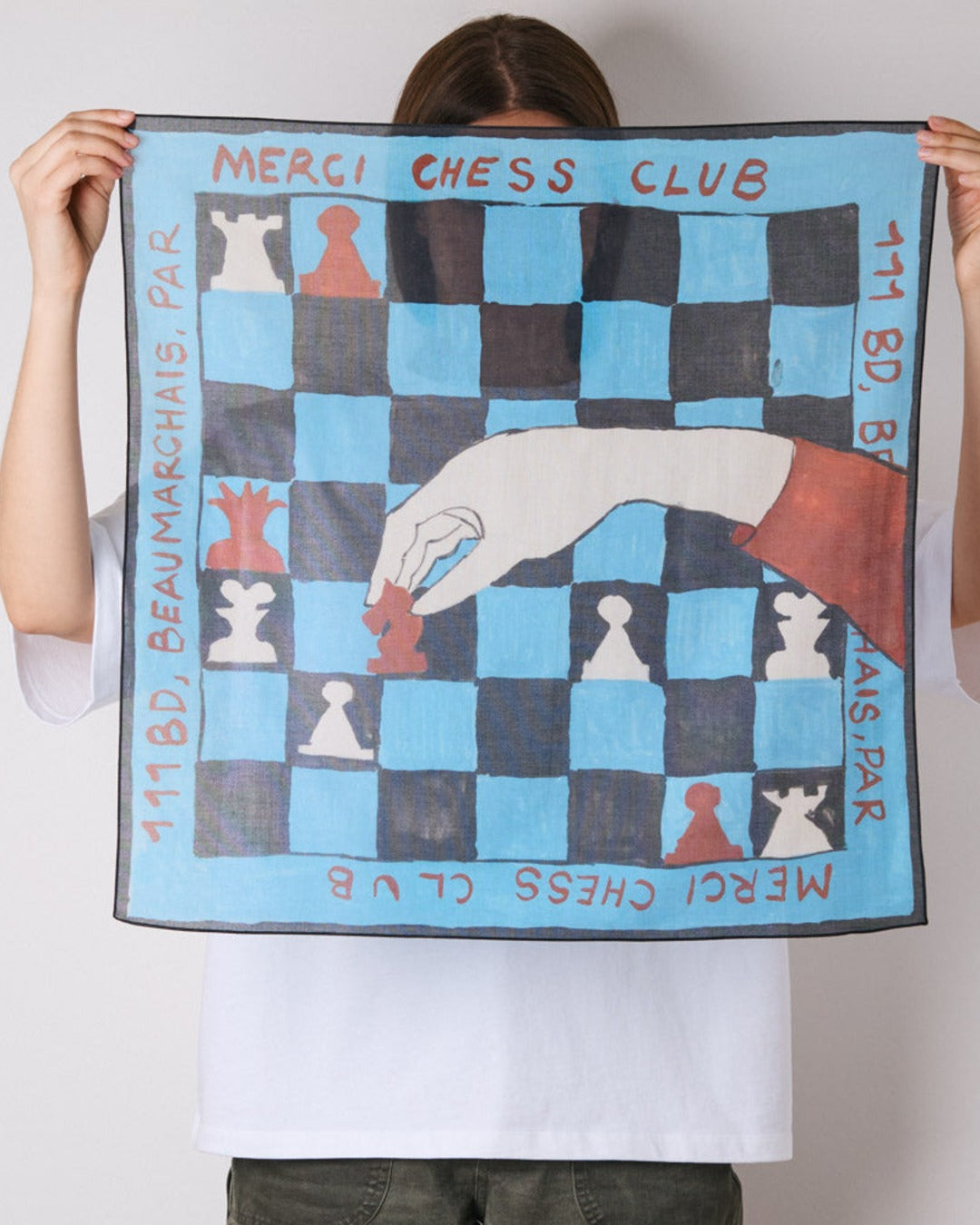 Merci - Bandana Ars Vivendi Virtus Est - Bleu Chessclub