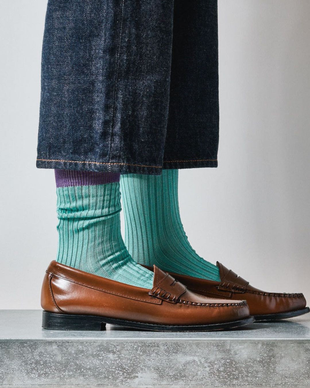 Merci - Chaussettes Theodora - Bleu Violet