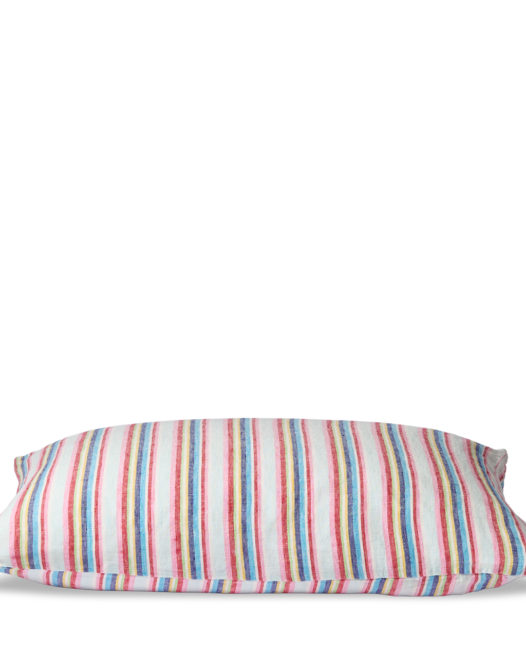 Merci - Rectangular cushion in washed linen - Parasol Stripes