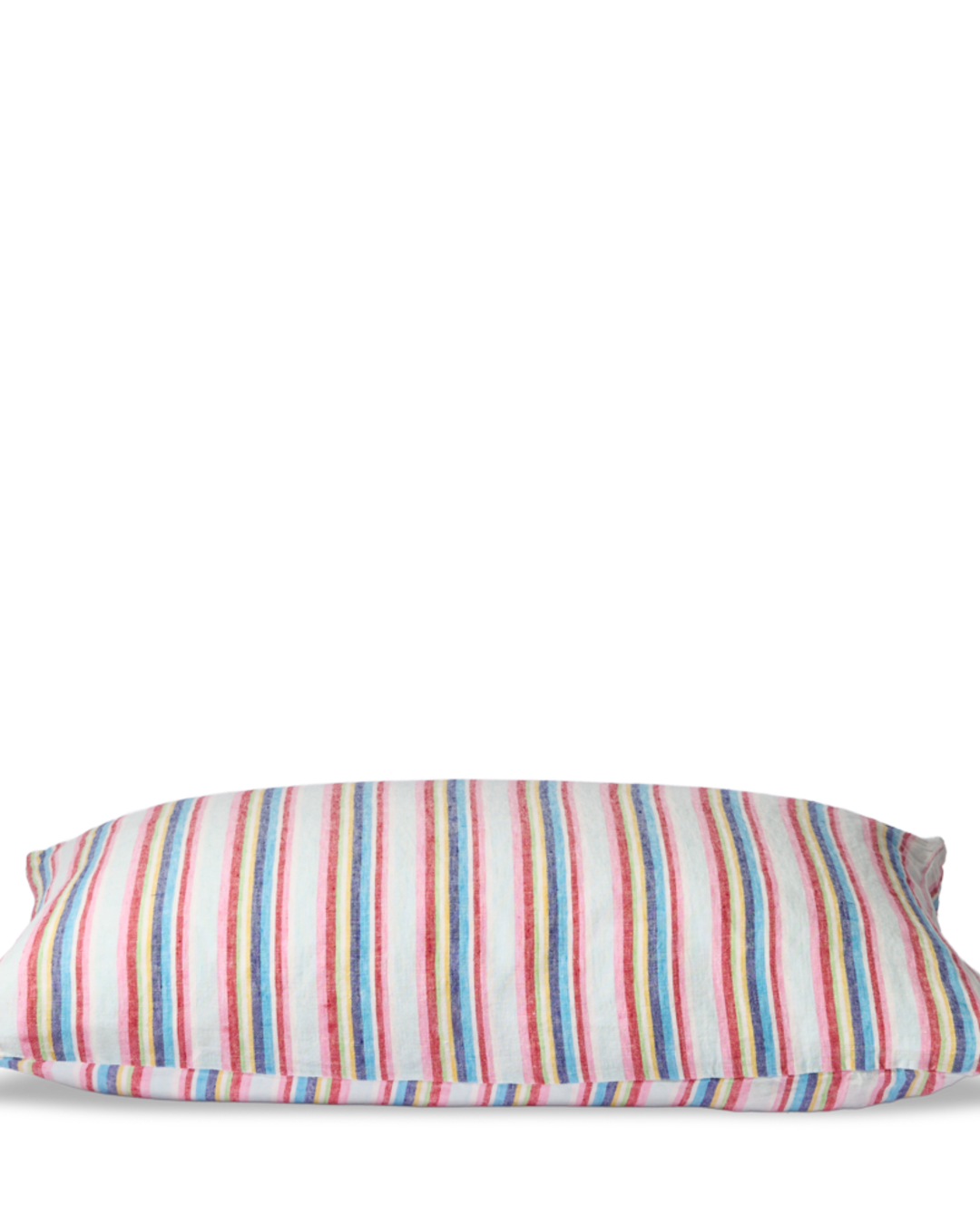 Merci - Rectangular cushion in washed linen - Parasol Stripes