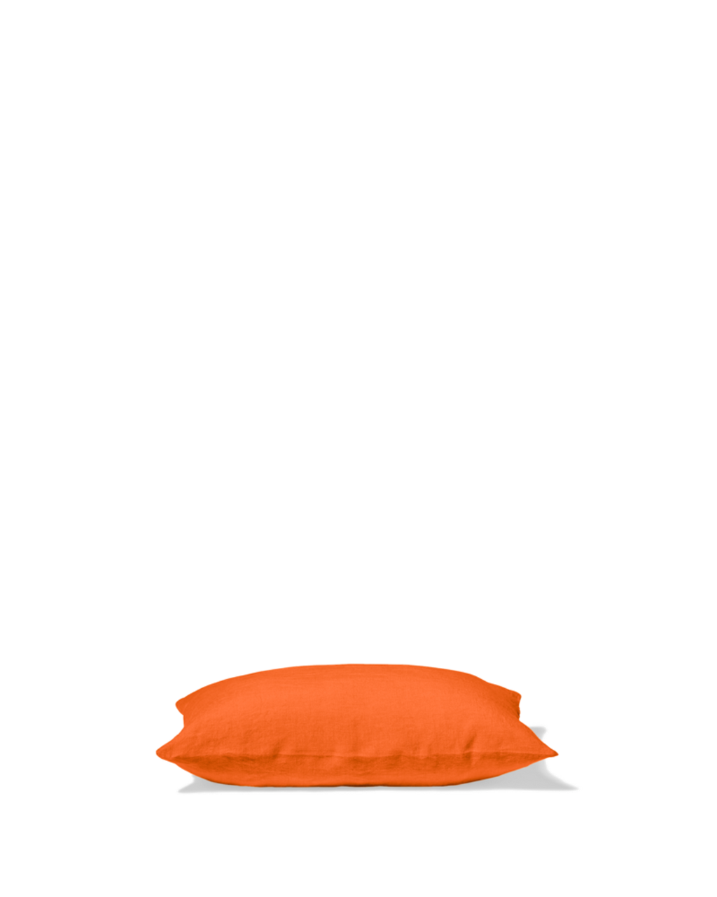 Merci - Taie D'Oreiller En Lin Lavé - Orange Zeste