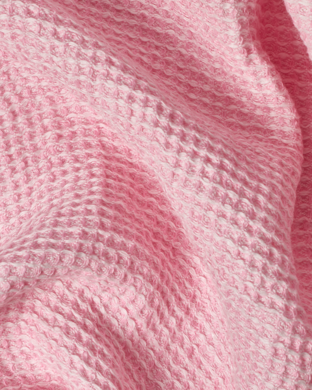 Merci - Linen bath towel - Waffle - Granita Pink