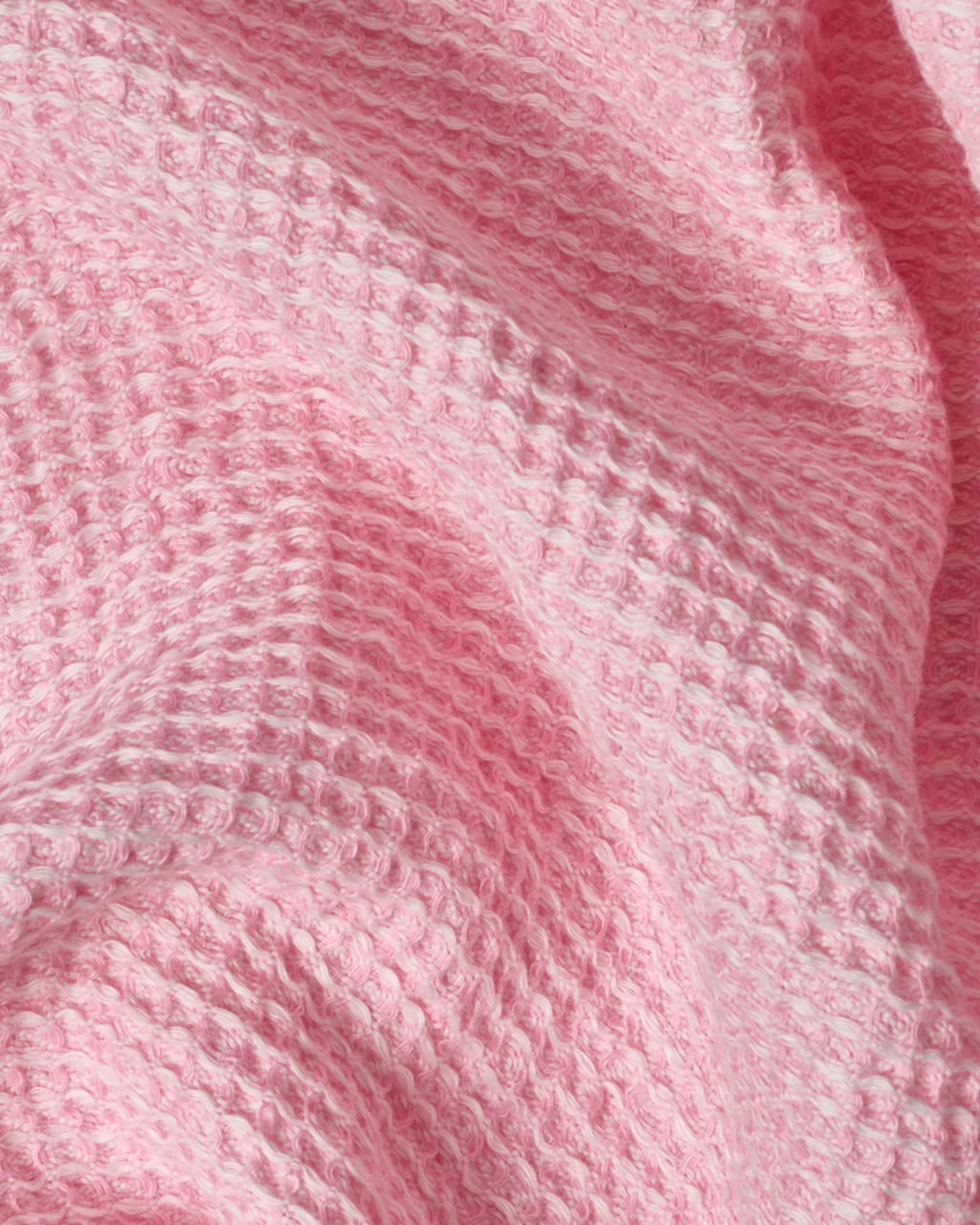 Merci - Linen bath towel - Waffle - Granita Pink