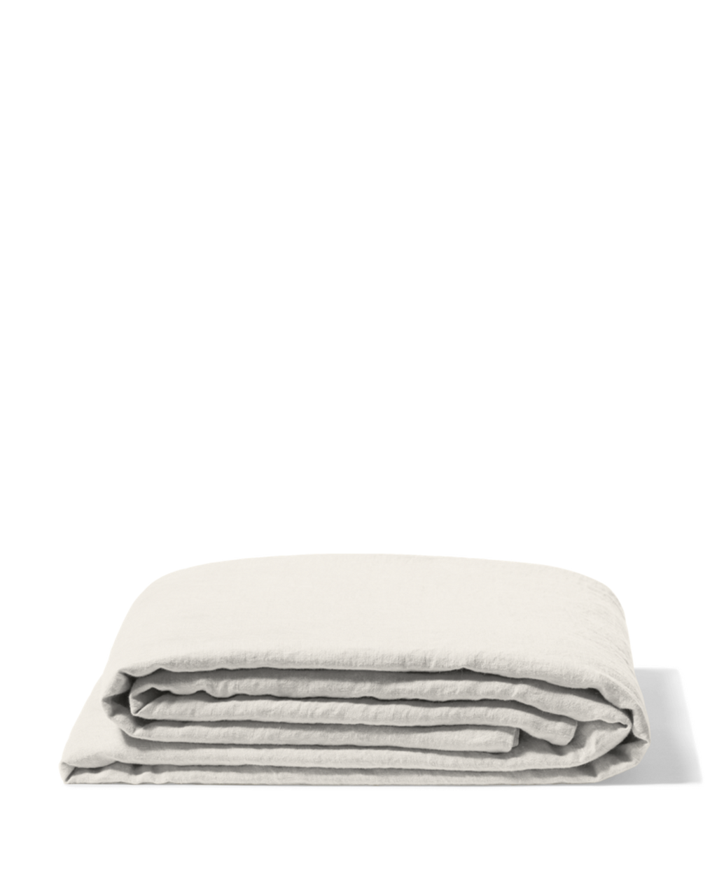 Merci - Washed linen flat sheet - Seashell White