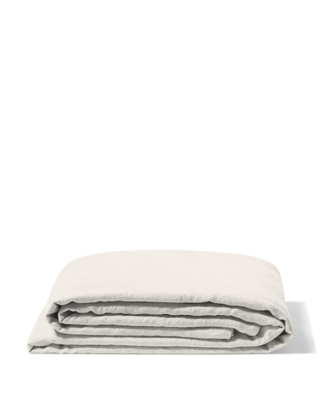 Merci - Washed linen flat sheet - Seashell White