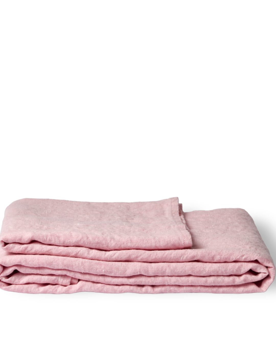 Merci - Washed linen flat sheet - Granita Pink