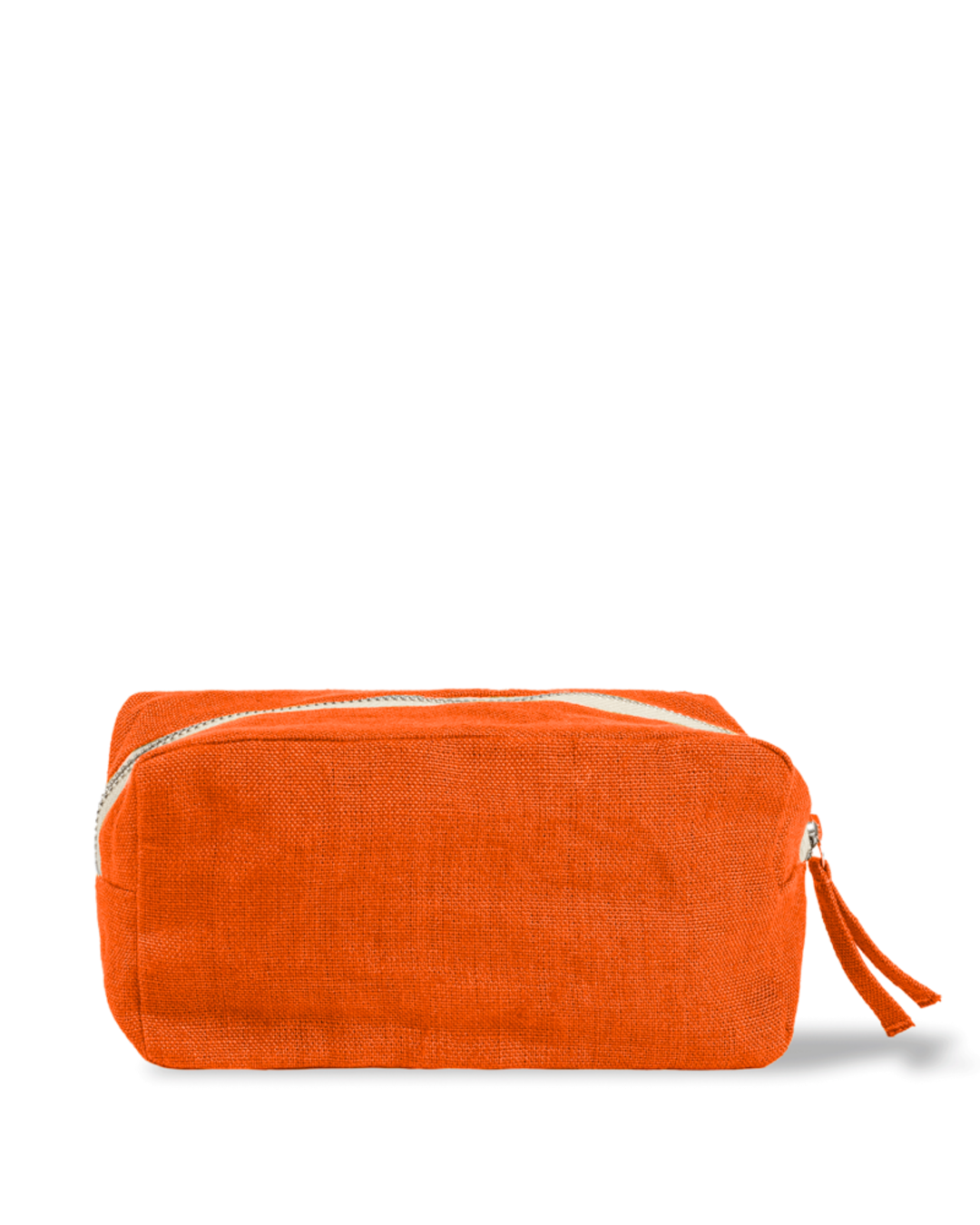 Merci - Trousse En Lin Lavé - Orange Zeste
