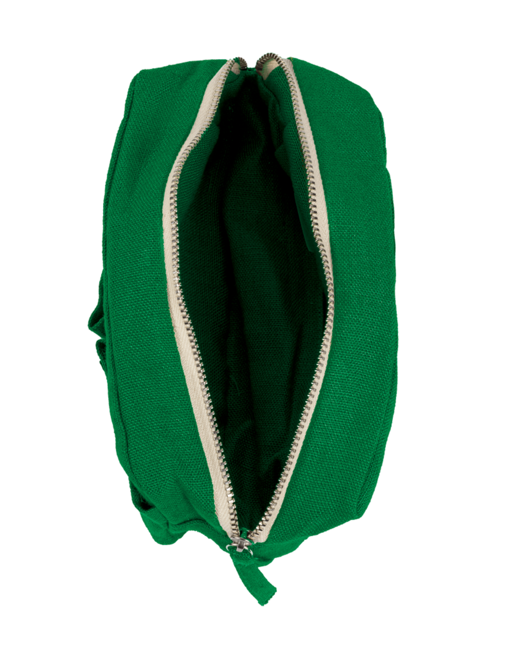 Merci - Washed linen pencil case - Vegetable Green