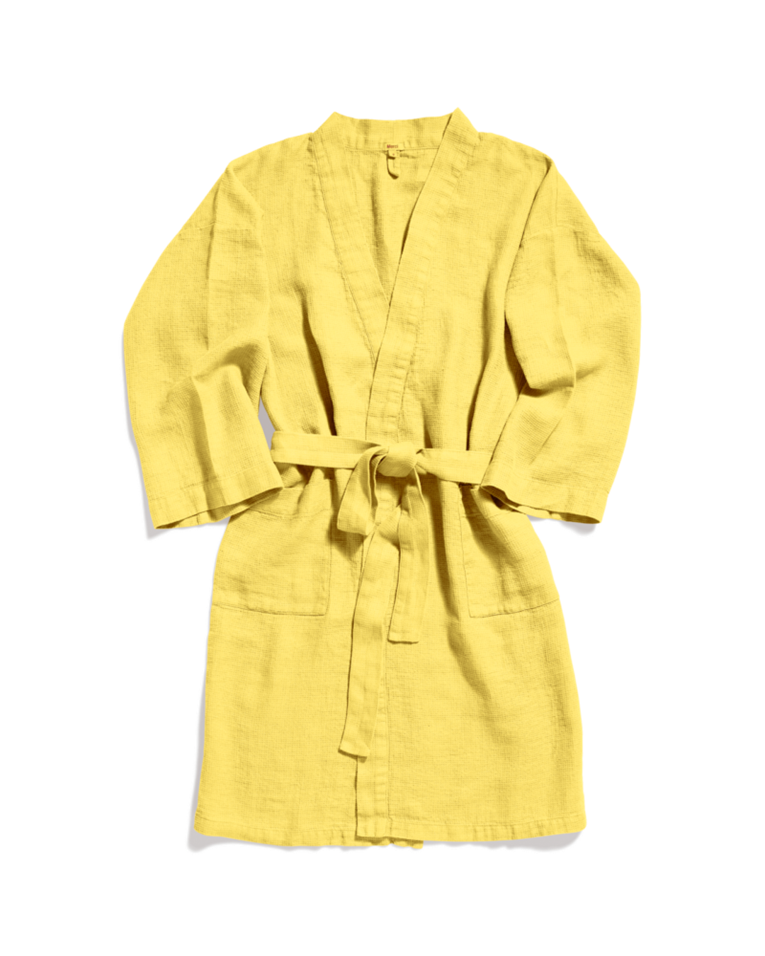 Merci - Linen bathrobe - Lemonade Yellow