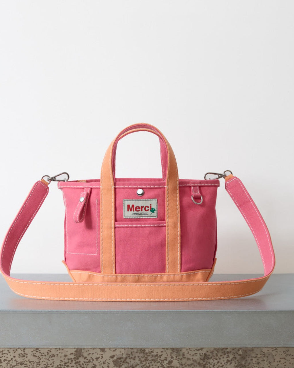 Merci - Cabas Candide - Rose & Abricot
