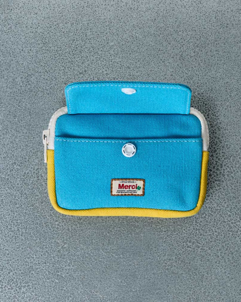 Merci - Candide Coin Purse - Blue & Yellow