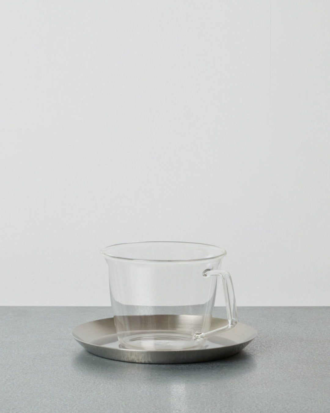 Kinto - Coffee cup and saucer - Clear