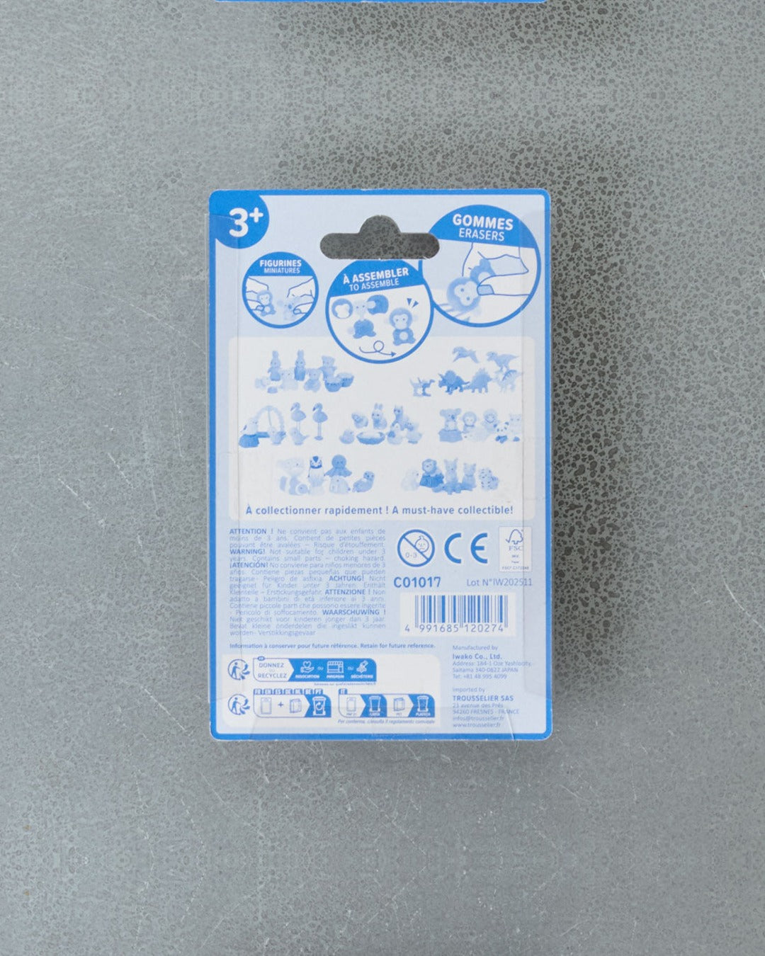 Iwako - Set De 7 Gommes Fournitures Scolaire