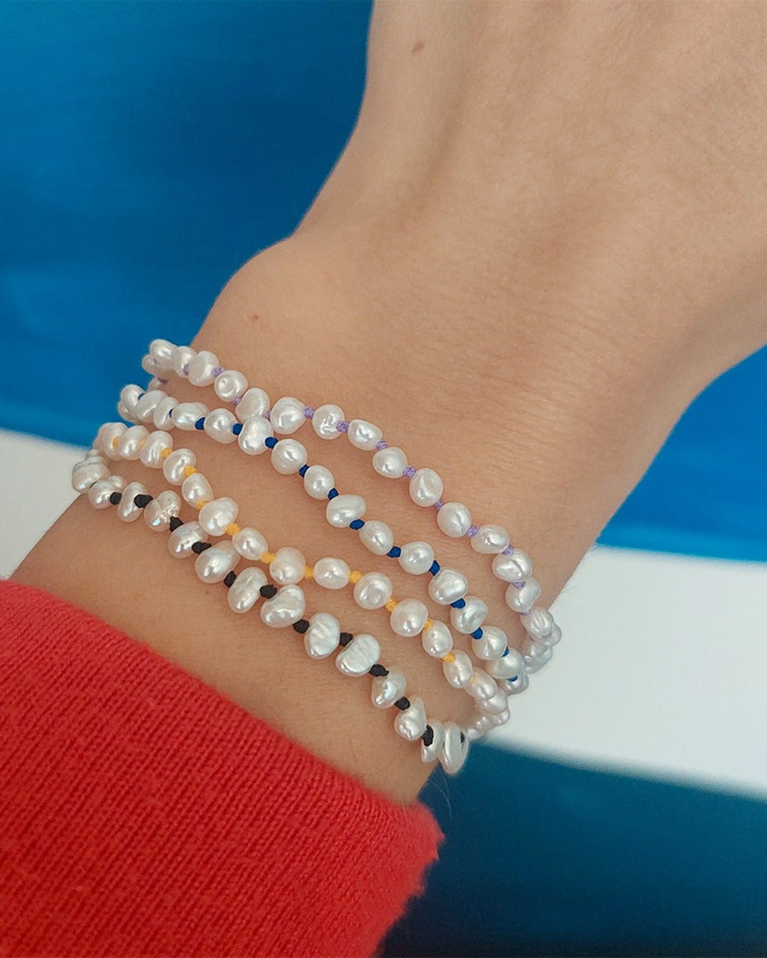 Nina Janvier - Bracelet Mini Soga - Bleu Argent