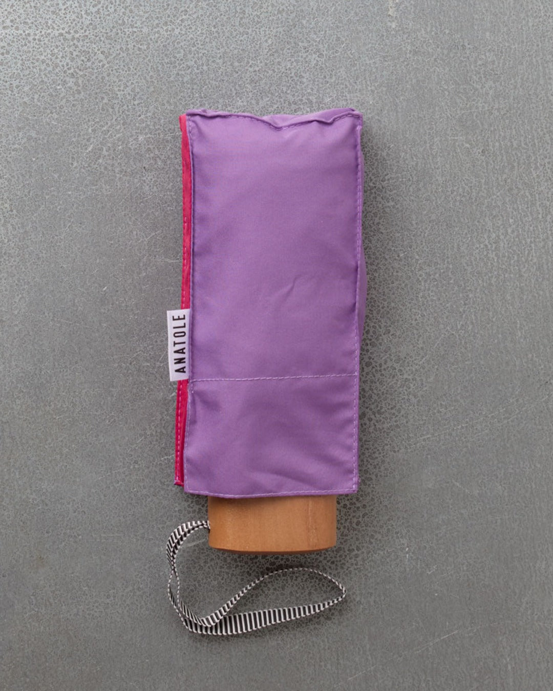 Anatole - Petit Parapluie Bois - Lilas & Rose