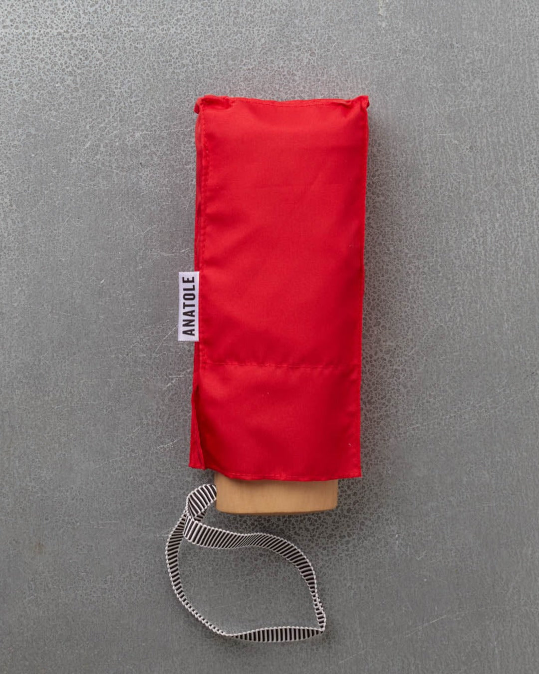 Anatole - Petit Parapluie Bois - Rouge Piment