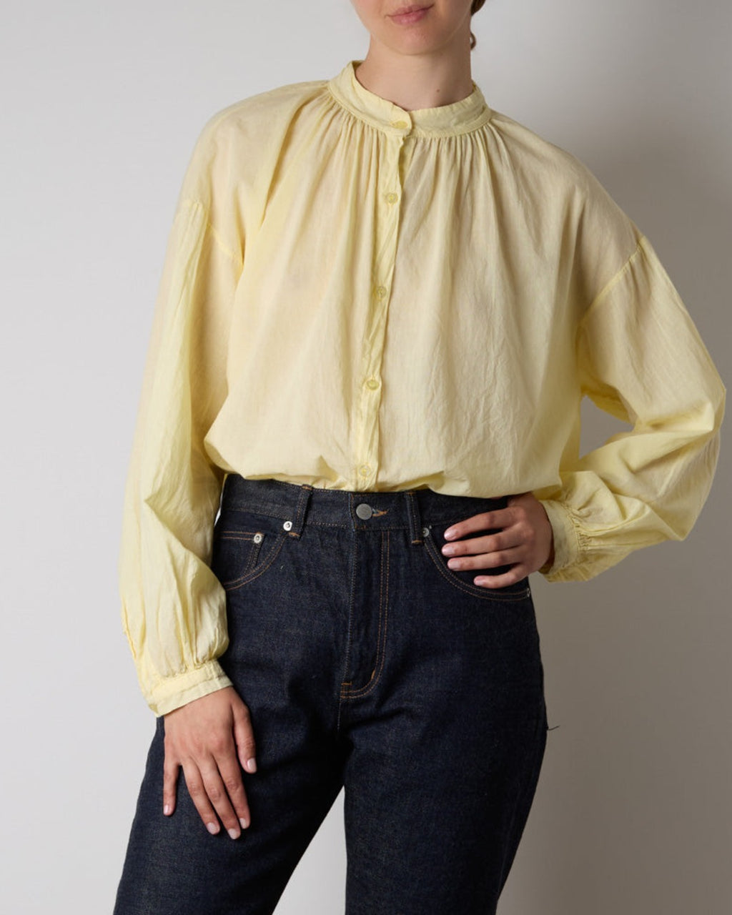 Merci - Victoria Shirt - Pale Yellow