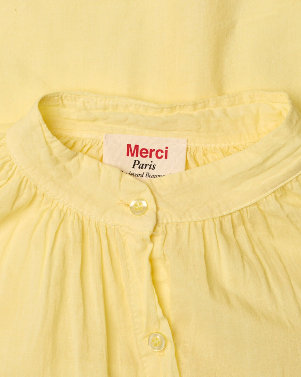 Merci - Victoria Shirt - Pale Yellow
