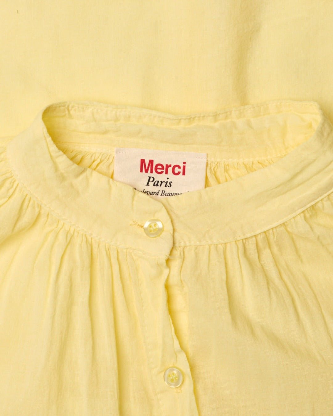 Merci - Victoria Shirt - Pale Yellow