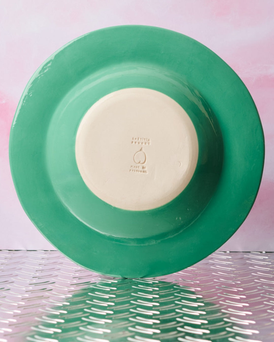 Laetitia Rouget - Green Plate - Blue Tulip