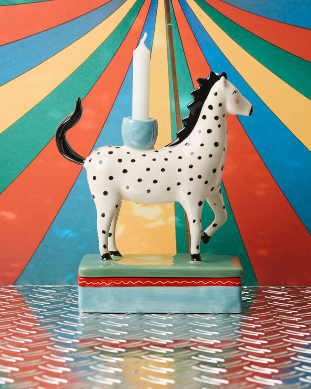 Laetitia Rouget - Candle Holder - Zebra