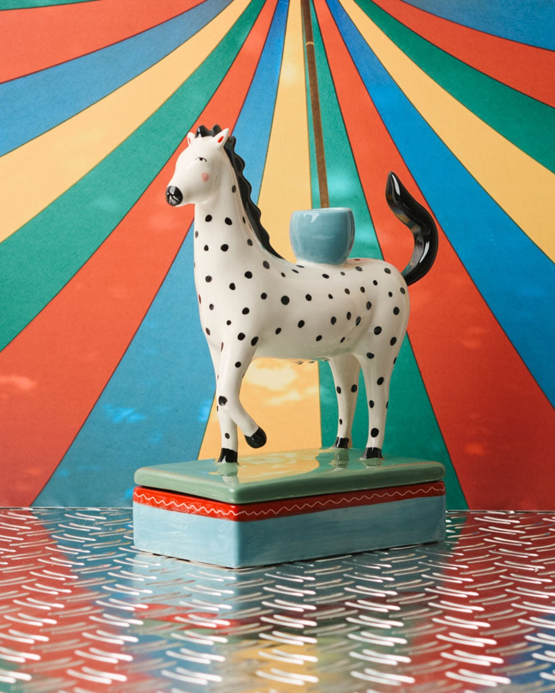 Laetitia Rouget - Candle Holder - Zebra