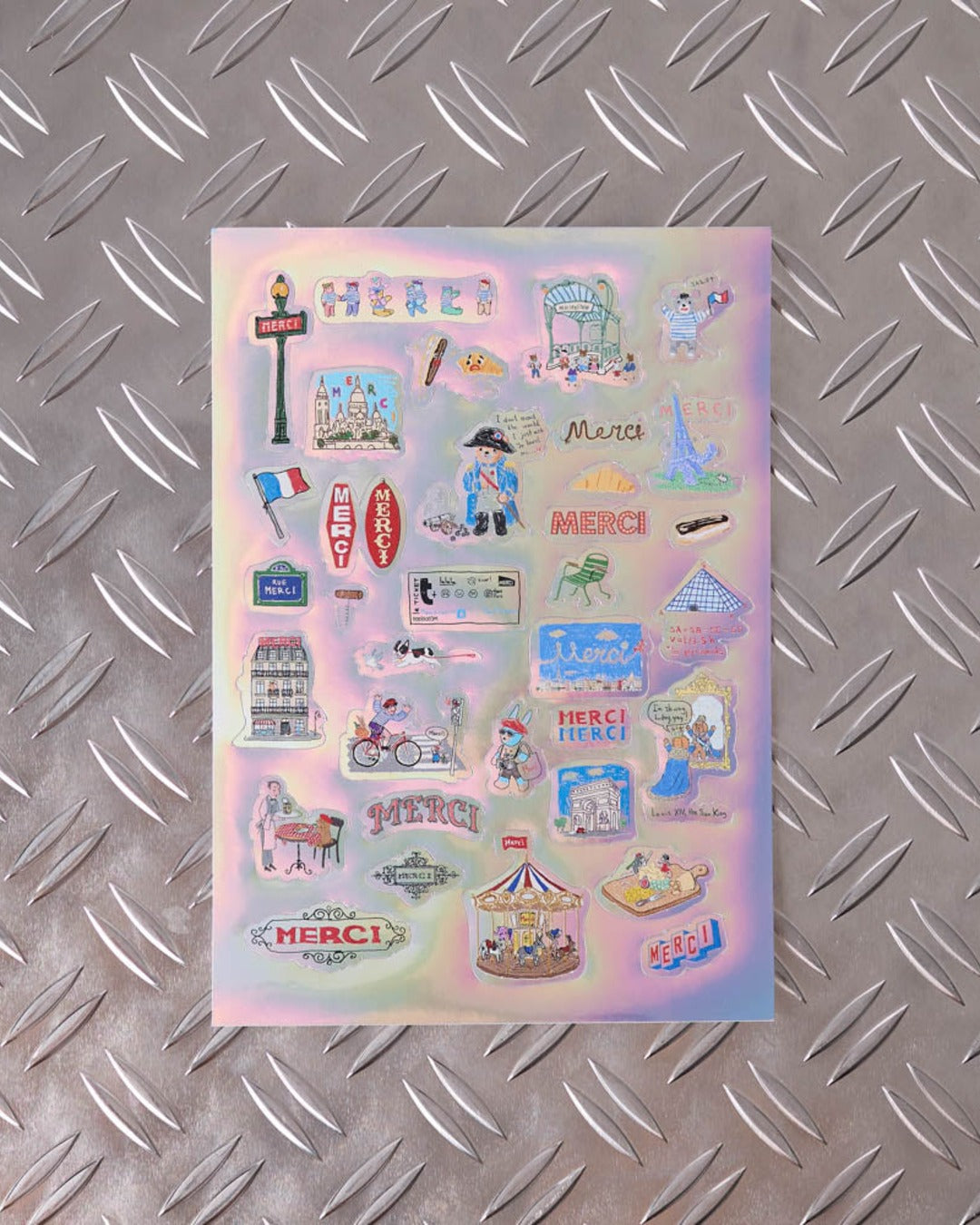 Merci x Shia Mcshia - Stickers Souvenir De Paris