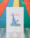 Merci x Shia Mcshia - Carte Postale Tour Eiffel Et Souris