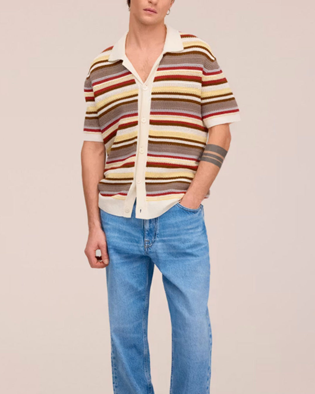 Nn07 - Cardigan Polo Lars - Ivoire