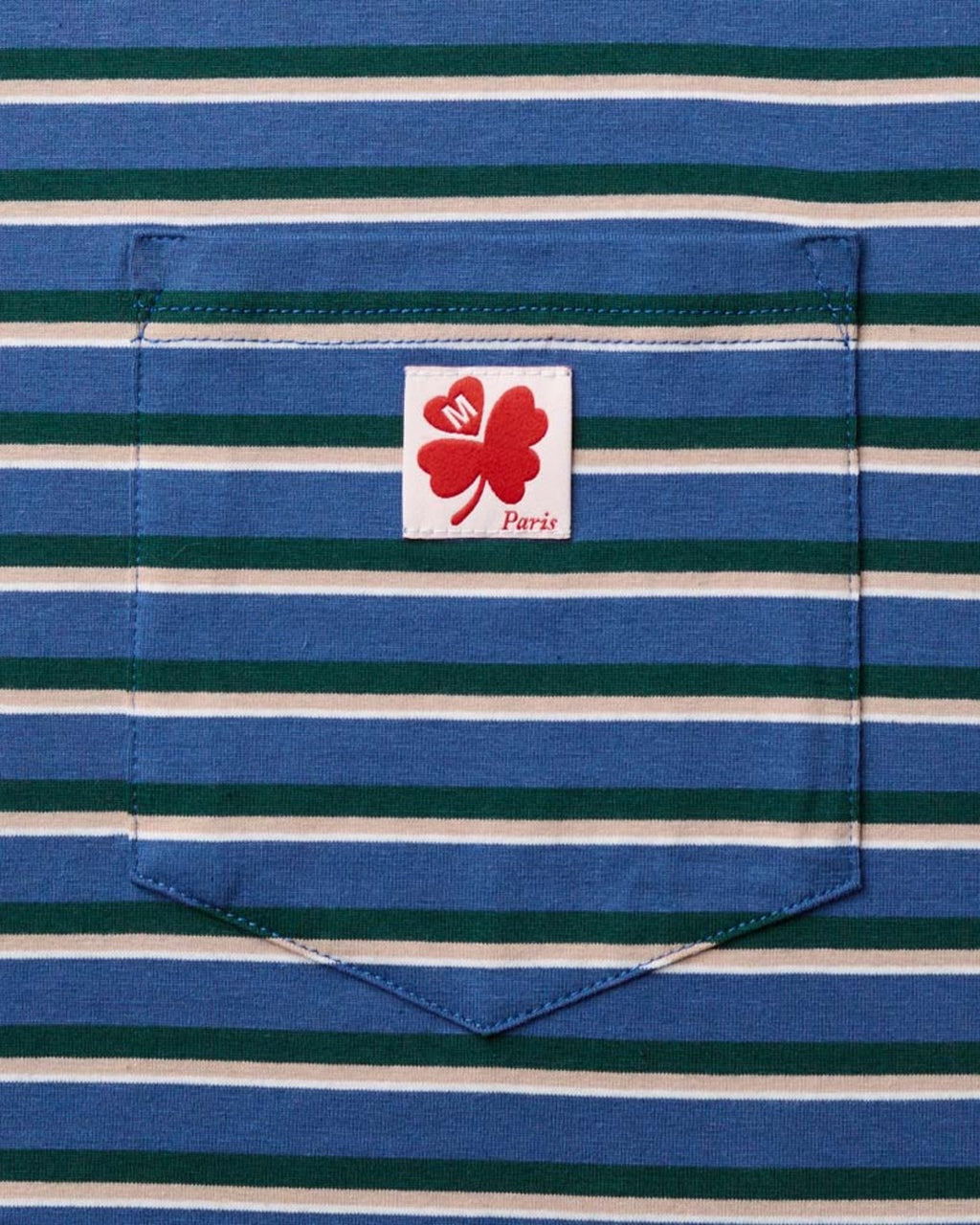 Merci - Vadim Striped T-Shirt - Indigo & Green