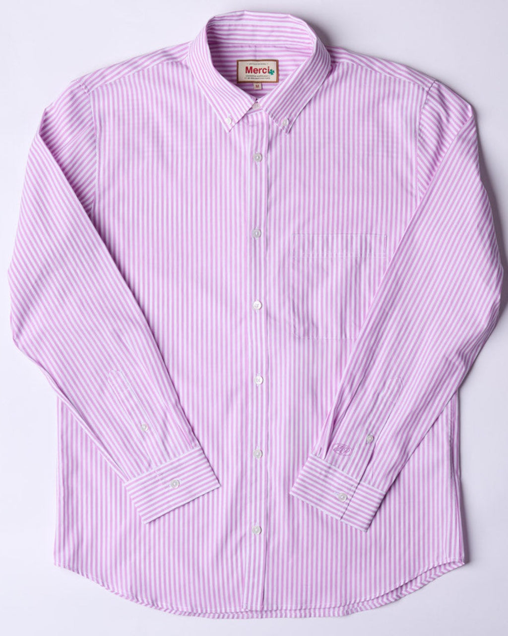 Merci - Chemise Sacha Rayé - Mauve