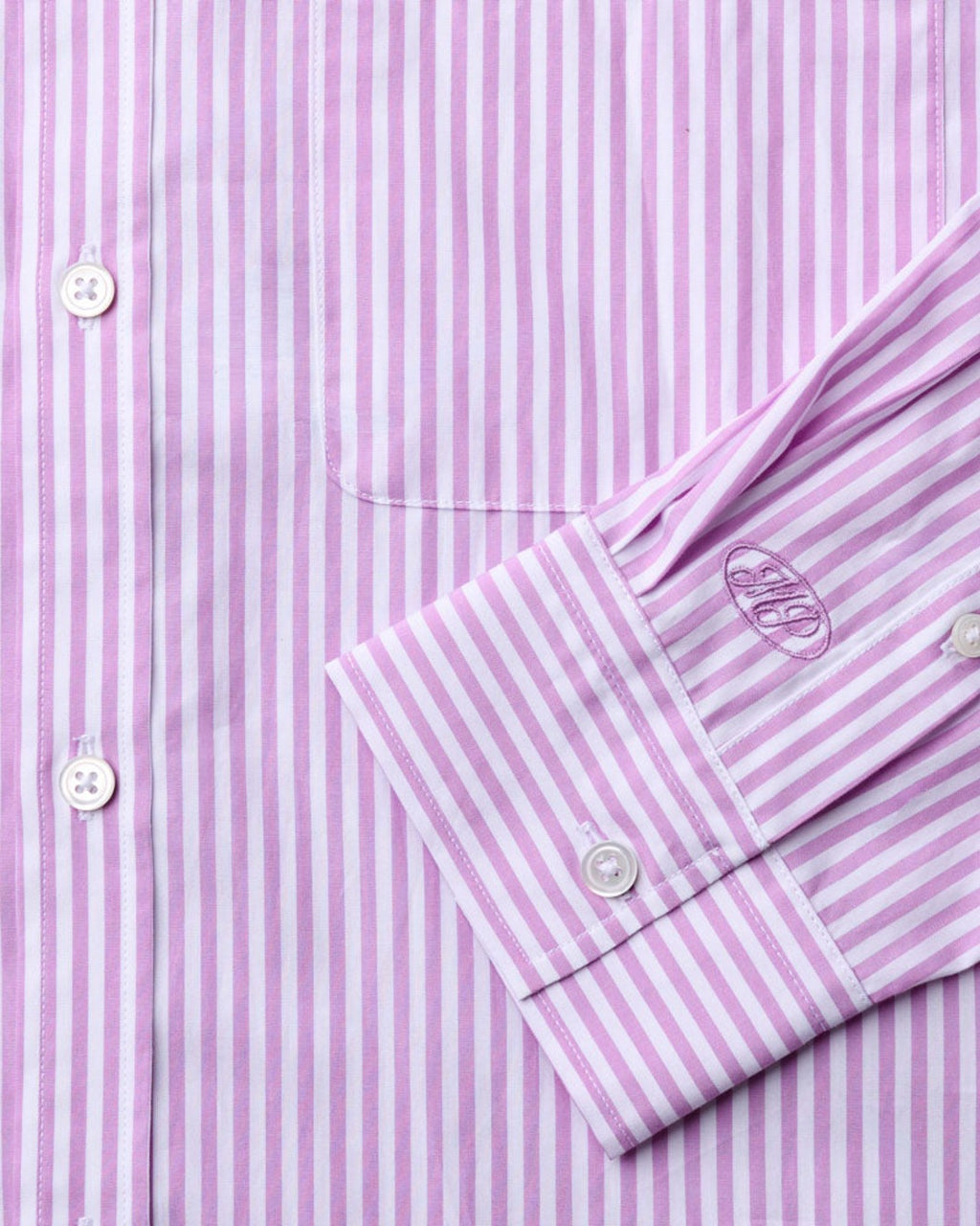 Merci - Chemise Sacha Rayé - Mauve