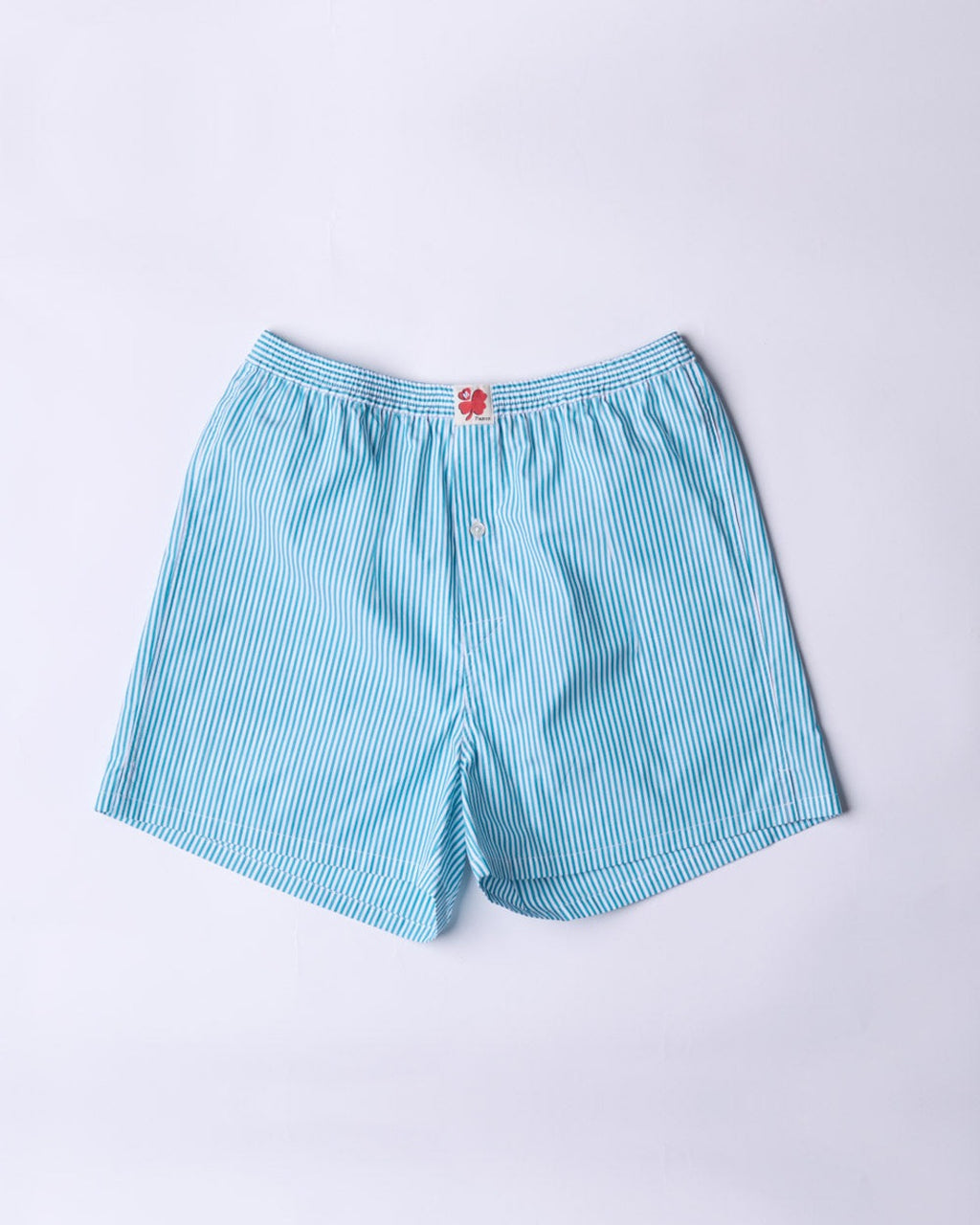 Merci - Short Jude Rayé - Turquoise